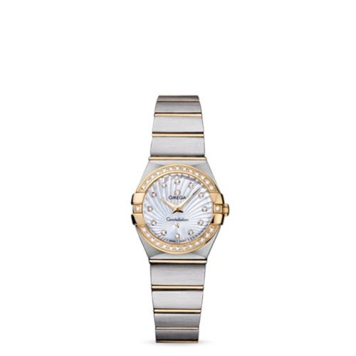 Omega Constellation Quartz 24 Brushed Stainless Steel / Yellow Gold / Diamond / MOP Supernova